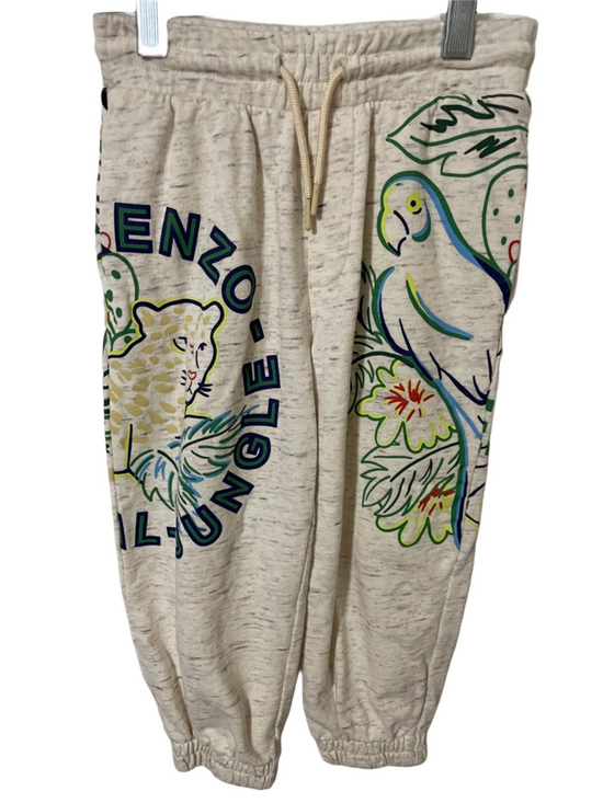 Kenzo Other - Kenzo Cream Sweatpants with Jungle Parrot & Leopard Graphics Size 5